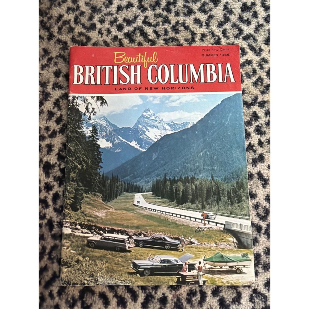 1966 Beautiful British Columbia Magazine Summer Canada Travel Photography VTG